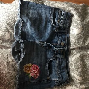 Denim shorts